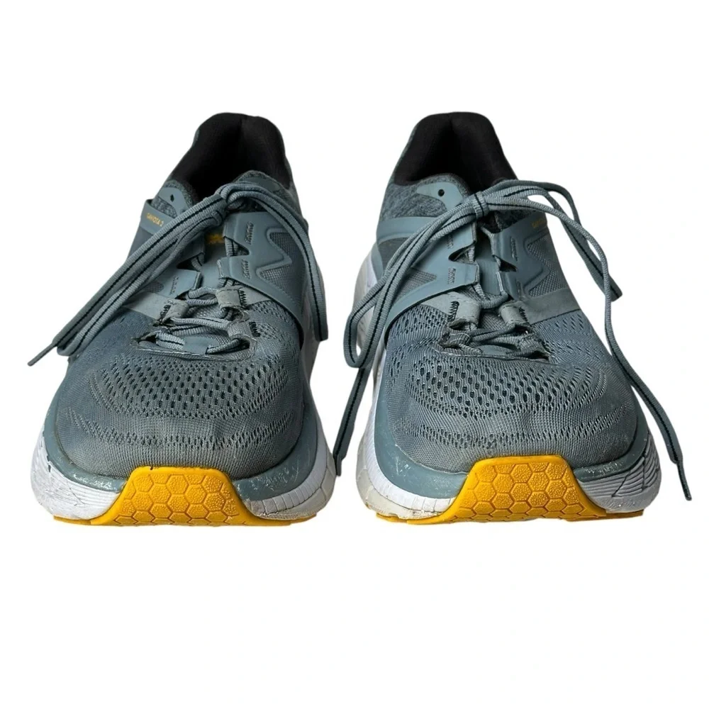 HOKA Gaviota 2 Men's Size 8 2E Wide Sneakers Running Shoes Blue Yellow One One
